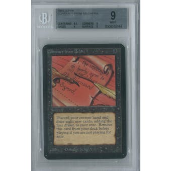 Magic the Gathering Alpha Single Contract from Below BGS 9 (9, 8.5, 9, 9)