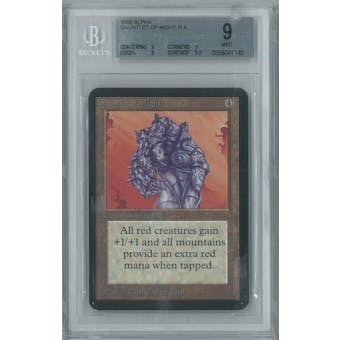 Magic the Gathering Alpha Single Gauntlet of Might BGS 9 (9, 9, 9, 9.5)