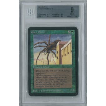 Magic the Gathering Alpha Single Giant Spider BGS 9 (8.5, 9.5, 9.5, 9.5)