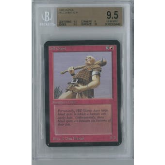Magic the Gathering Alpha Single Hill Giant BGS 9.5 (9, 9.5, 9.5, 10)