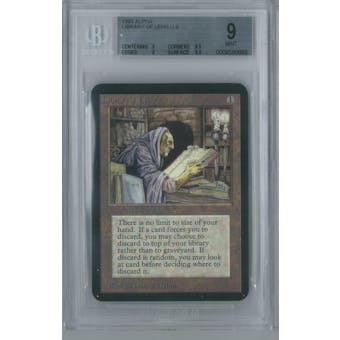 Magic the Gathering Alpha Single Library of Leng BGS 9 (9.5, 9, 9, 9.5)