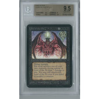 Magic the Gathering Alpha Single Lord of the Pit BGS 9.5 (9, 9.5, 9.5, 9.5)
