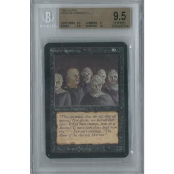 Magic the Gathering Alpha Single Scathe Zombies BGS 9.5 (9, 9.5, 9.5, 10)