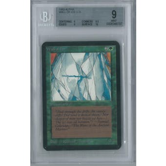 Magic the Gathering Alpha Single Wall of Ice BGS 9 (8.5, 9, 9, 10)