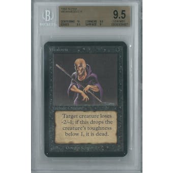 Magic the Gathering Alpha Single Weakness BGS 9.5 (9.5, 10, 9.5, 9)