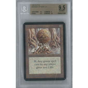 Magic the Gathering Alpha Single Wooden Sphere BGS 9.5 (9, 9.5, 9.5, 9.5)