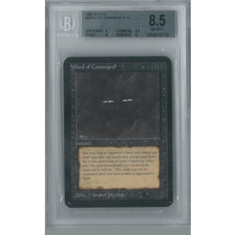 Magic the Gathering Alpha Single Word of Command BGS 8.5 (8.5, 9, 9, 8)