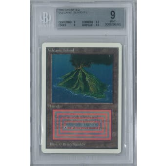 Magic the Gathering Unlimited Volcanic Island  BGS 9 (9, 9.5, 9, 9.5)