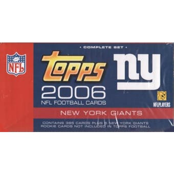 2006 Topps Football Factory Set (Box) (New York Giants)