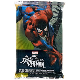 Marvel Fleer Ultra Spider-Man Trading Cards Pack (Upper Deck 2017)