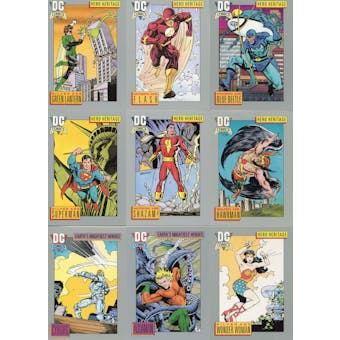 Impel 1991 DC Comics Cosmic Cards Complete 180 Card Set Plus 10 Holograms