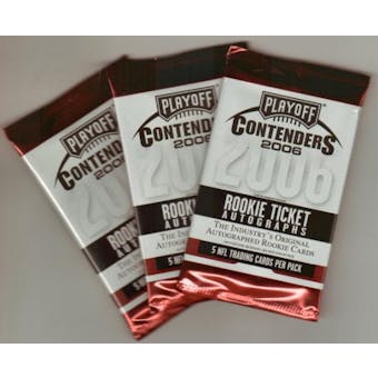2006 Playoff Contenders Football Hobby Pack