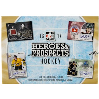 2016/17 Leaf In The Game Heroes & Prospects Hockey Hobby Box