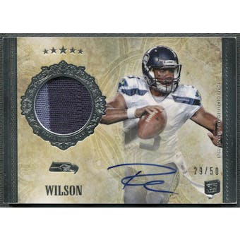 2012 Topps Five Star #159 Russell Wilson Rookie Patch Auto #29/50