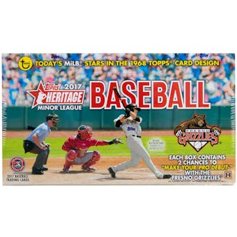 2017 Topps Heritage Minor League Baseball Hobby Box