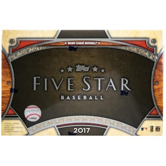 2017 Topps Five Star Baseball Hobby Box