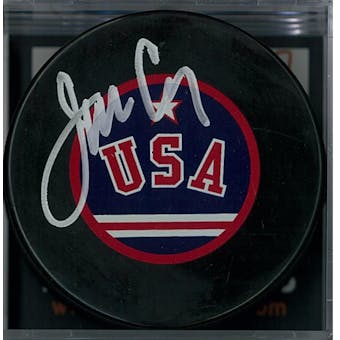 Jim Craig "Miracle on Ice" Autographed USA Hockey Puck (DACW COA)