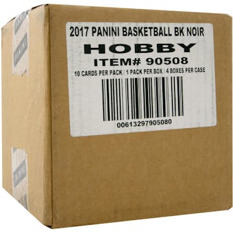 2016/17 Panini Noir Basketball Hobby 4-Box Case