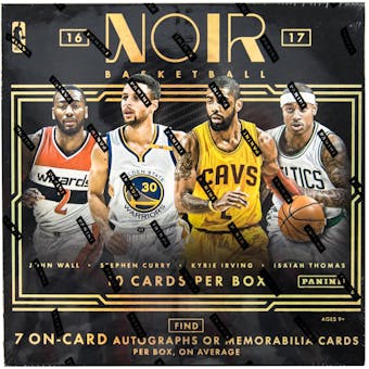 2016/17 Panini Noir Basketball Hobby Box
