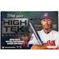 2017 Topps High Tek Baseball Hobby 12-Box Case