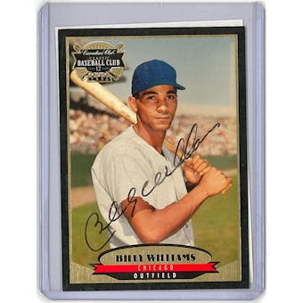 1996 Billy Williams Canadian Club Classic Card On Card Signature with COA