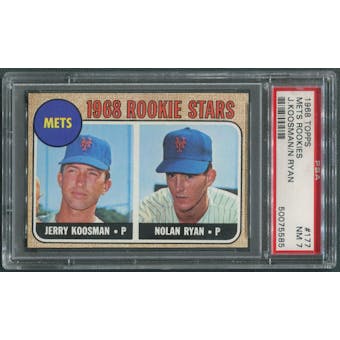 1968 Topps Baseball #177 Nolan Ryan Rookie PSA 7 (NM)