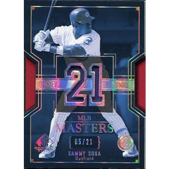 2004 SP Game Used Patch MLB Masters #SS Sammy Sosa 5/21