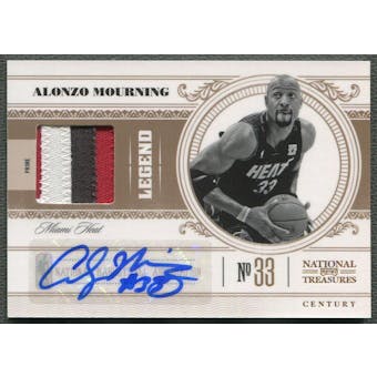2010/11 Playoff National Treasures #130 Alonzo Mourning Patch Auto #02/10