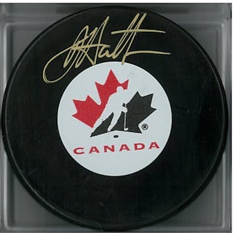 Dougie Hamilton Autographed Canada Hockey Puck (Frameworth COA)