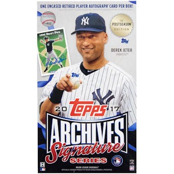 2017 Topps Archives Signature Series Postseason Edition Baseball Hobby Box