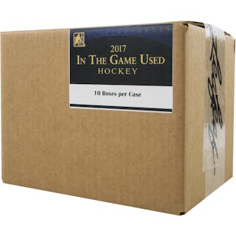 2017 Leaf In The Game Used Hockey Hobby 10-Box Case