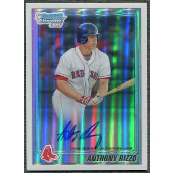 2010 Bowman Chrome Prospects #BCP101B Anthony Rizzo Rookie Refractor Auto #116/500