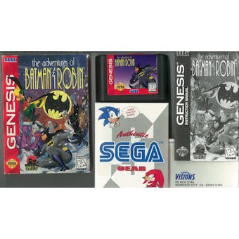 Sega Genesis The Adventures of Batman & Robin Boxed Complete