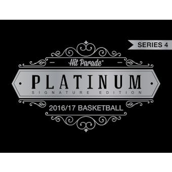 2016/17 Hit Parade Basketball Platinum Signature Edition Series 4 Box