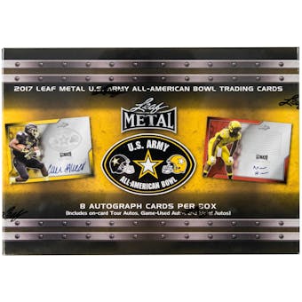 2017 Leaf Metal Army All-American Football Hobby Box