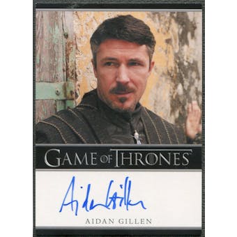 2012 Game of Thrones Season One #NNO Aidan Gillen as Petyr Baelish Auto