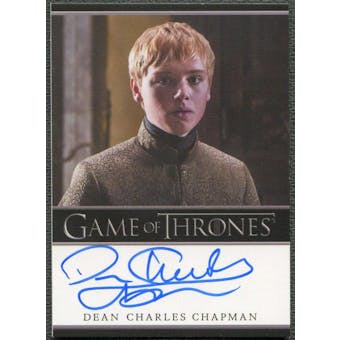 2016 Game of Thrones Season Five #NNO Dean-Charles Chapman as Tommen Baratheon Auto