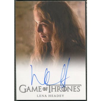 2016 Game of Thrones Season Five #NNO Lena Headey as Cersei Lannister Auto