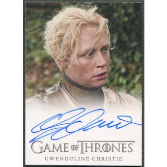 2013 Game of Thrones Season Two #NNO Gwendoline Christie as Brienne Of Tarth Auto