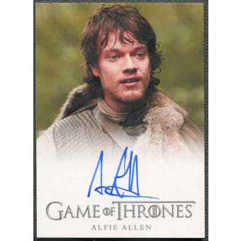 2012 Game of Thrones Season One #NNO Alfie Allen as Theon Greyjoy Auto