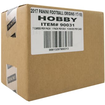 2017 Panini Origins Football Hobby 16-Box Case
