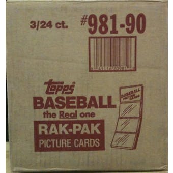 1990 Topps Baseball Rack 3-Box Case