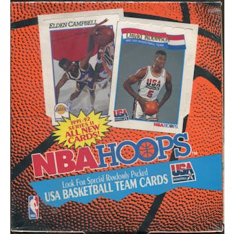 1991/92 Hoops Series 2 Basketball Rack Box