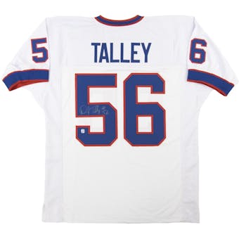 Darryl Talley Autographed Buffalo Bills White Football Jersey