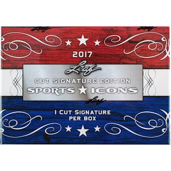 2017 Leaf Sports Icons Cut Signature Edition Hobby Box