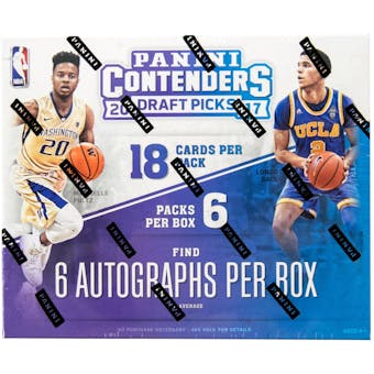 2017/18 Panini Contenders Draft Picks Basketball Hobby Box