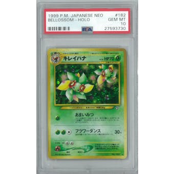 Pokemon Japanese Neo 1 Genesis Bellossom PSA 10 GEM MINT