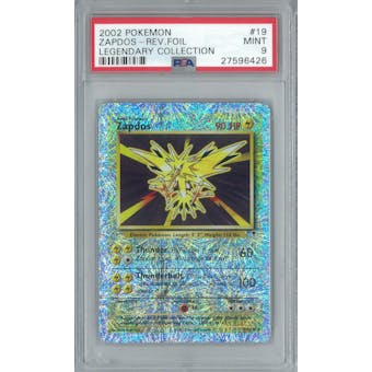 Pokemon Legendary Collection Reverse Foil Zapdos 19/110 PSA 9