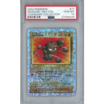 Pokemon Legendary Collection Reverse Foil Geodude 77/110 PSA 10 GEM MINT