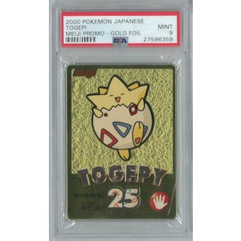 Pokemon Meiji Promo Togepi Togepy 25 Gold Foil PSA 9